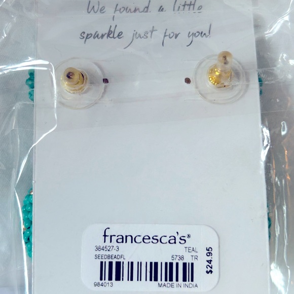 Harmony Beaded Flower Baubble Earrings - Picture 5 of 5